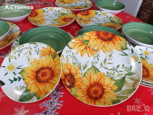 Сервиз за хранене Morello, Sunflower, 18 части, снимка 4 - Сервизи - 52875325