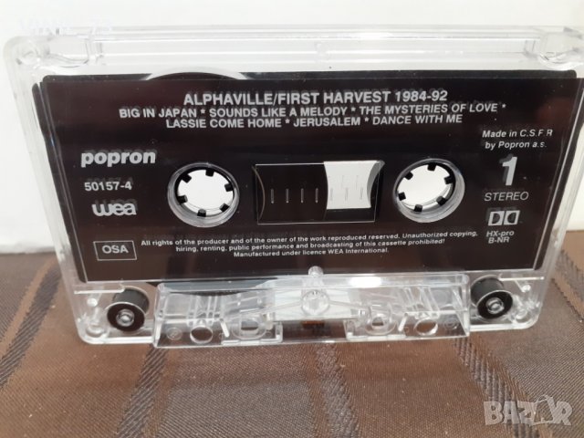 Alphaville ‎– First Harvest 1984-92, снимка 2 - Аудио касети - 32274234