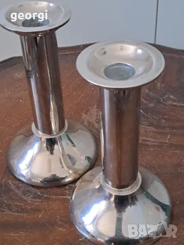 чифт метални свещници    5/1, снимка 2 - Декорация за дома - 49076362
