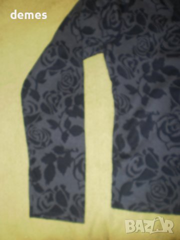 Блуза с копчета синьо и черно НЕМА, размеp L, нова, снимка 3 - Блузи с дълъг ръкав и пуловери - 37890430