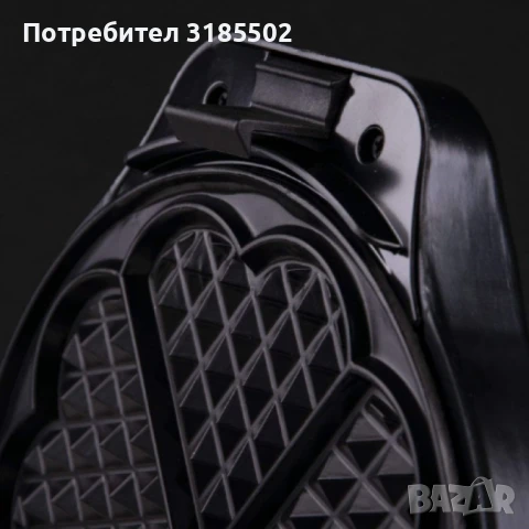 Гофретник Rosberg, 1200W, 5 гнезда, Черен, снимка 3 - Гофретници - 50852950