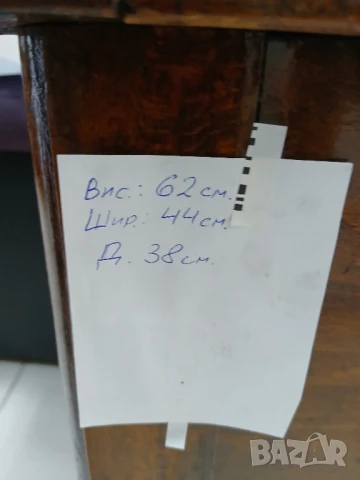 Античен шкаф дърво и бронзови аксесоари, снимка 3 - Антикварни и старинни предмети - 51085986