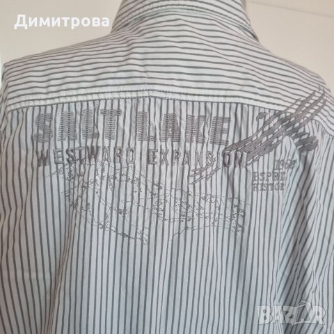 Мъжка риза Esprit с ефектен гръб, снимка 5 - Ризи - 35452353