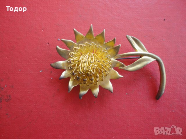 Позлатена брошка 2, снимка 5 - Други - 40082674