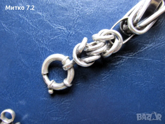 сребърен ланец - 11, снимка 6 - Колиета, медальони, синджири - 50872179