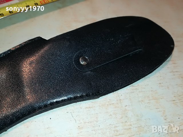 КАНИЯ ЗА НОЖ ЧЕРНА КОЖА 2310221140, снимка 12 - Колекции - 38422852
