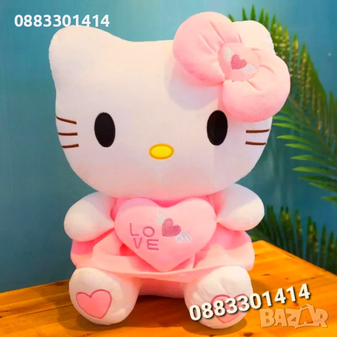 Хело Кити 25см Hello Kitty Плюшена , снимка 2 - Плюшени играчки - 44900423