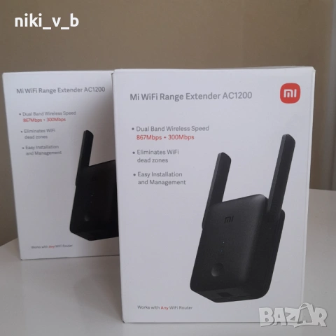 Xiaomi Mi WiFi Range Extender AC1200, снимка 7 - Рутери - 53580360