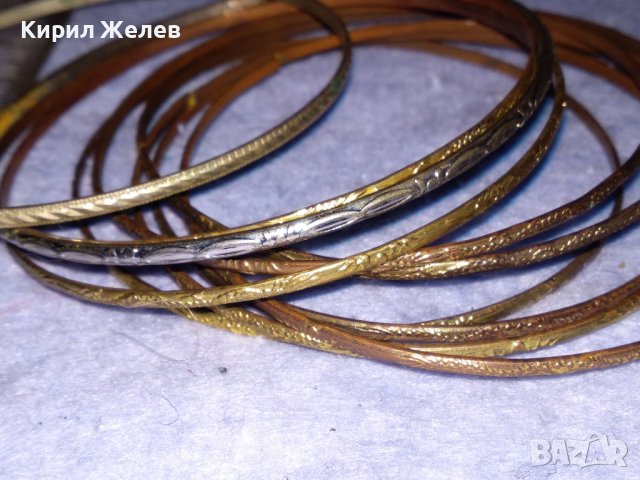 КОМПЛЕКТ ПОМЕДНЕНИ СТОМАНЕНИ ТЪНКИ ОРИЕНТАЛСКИ ТИП ГРИВНИ 37941, снимка 12 - Гривни - 40811382