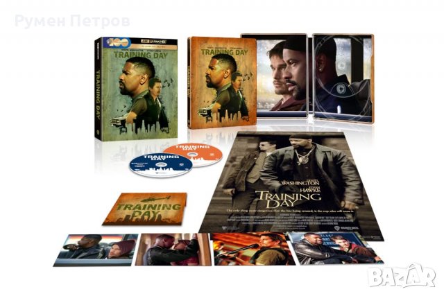 ULTIMATE COLLECTORS SPECIAL EDITION - 4K + Blu Ray Steelbook - ТРЕНИРОВЪЧЕН ДЕН - TRAINING DAY, снимка 4 - Blu-Ray филми - 39839677