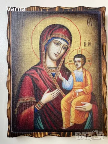 Икона върху застарено дърво, снимка 1