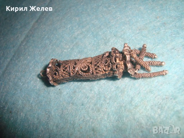 СТАРИННА СРЕБЪРНА ВИСУЛКА ФИЛИГРАННО ВИСОКОПРОБНО СРЕБРО НЕВЕРОЯТНА МАЙСТОРСКА РЪЧНА ИЗРАБОТКА 25213, снимка 17 - Антикварни и старинни предмети - 34854543