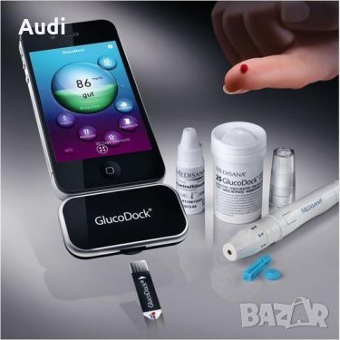 GlucoDock iPhone /за диабетици/Апарат за измерване на кръвната захар