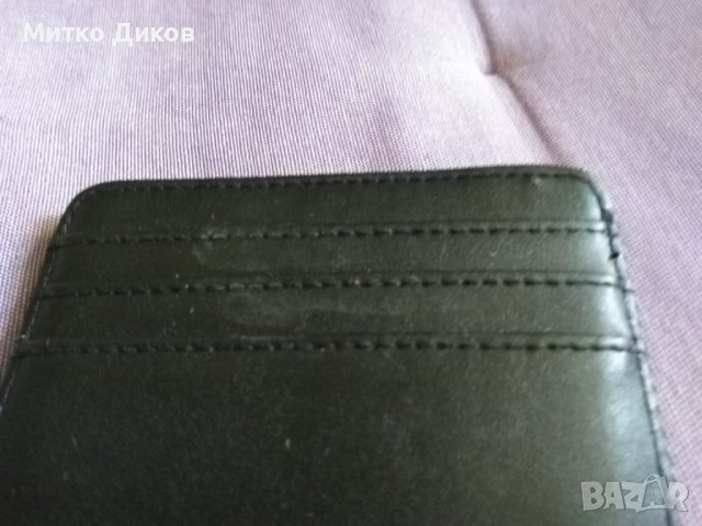Визитник №5 100х80мм естествена кожа , снимка 2 - Портфейли, портмонета - 39161382