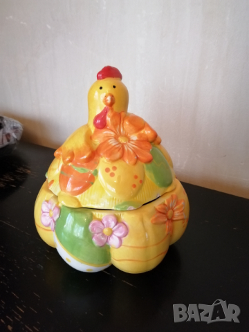 Великденска кокошка за яйца, снимка 4 - Декорация за дома - 36399902