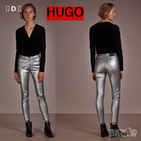 HUGO BOSS оригинални сребристи дънки НОВИ - М