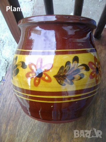 Старо калено гърненеце ваза на Троян, снимка 3 - Други ценни предмети - 39054898