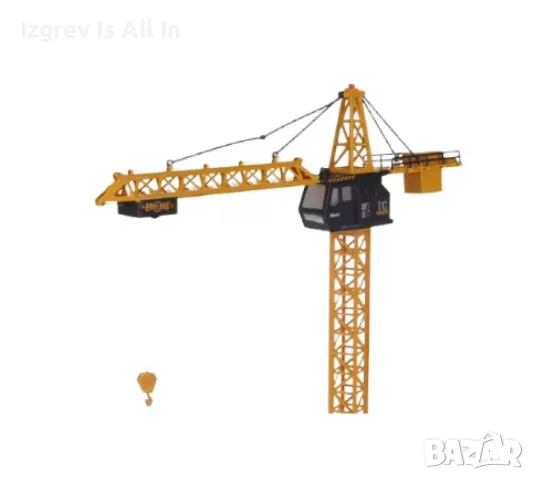 Строителна техника, управлявана, RC кран,132см, снимка 3 - Коли, камиони, мотори, писти - 48152049