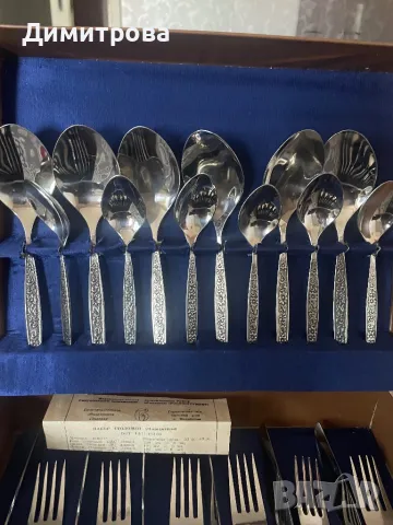 Прибори за хранене гравирани - комплект, снимка 10 - Прибори за хранене, готвене и сервиране - 37207910