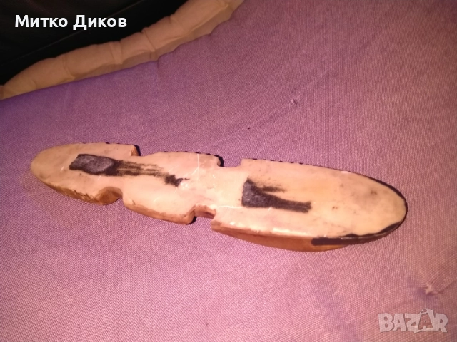 Африканска дървена маска 223х50х26мм, снимка 4 - Декорация за дома - 52839839