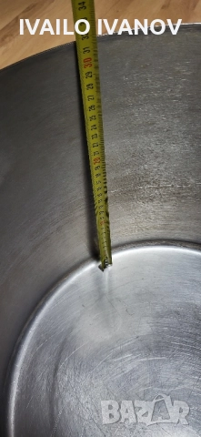 Казан 40литра с капак на Хром Силистра дебела неръждавеика 2мм , снимка 7 - Съдове за готвене - 52589392