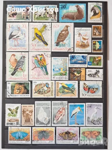 Пощенски марки тема ”Животни”.