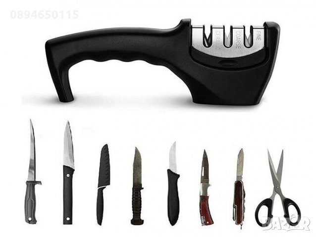 Комбинирано тройно точило за ножове ножици керамични, снимка 3 - Аксесоари за кухня - 33664639