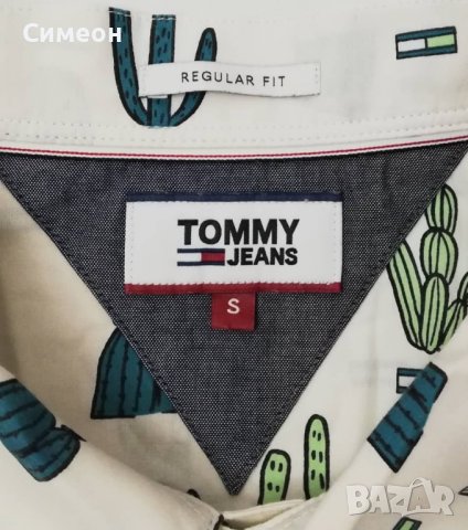 Tommy Hilfiger оригинална риза S Tommy Jeans Cactus, снимка 3 - Ризи - 37829094