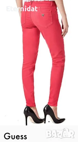 Оригинални дънки GUESS цвят корал , снимка 11 - Дънки - 49637330