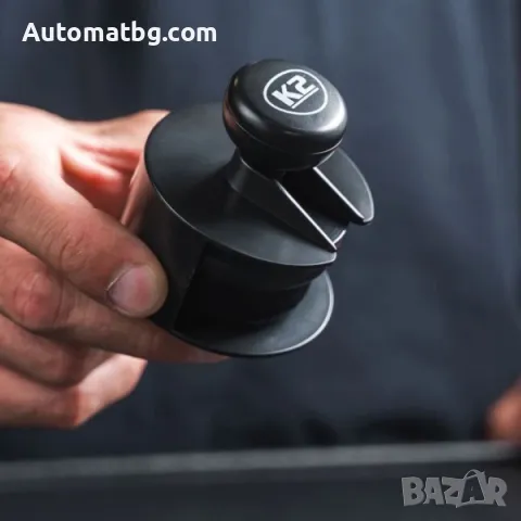 Четка за гуми Automat, Апликатор със стойка, Меки влакна, Черен, снимка 3 - Аксесоари и консумативи - 47412487