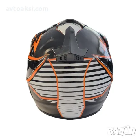 Каска Крос Мотор/Скутер/Бъги/Вело/АТВ два цвята, снимка 4 - Аксесоари и консумативи - 49484113