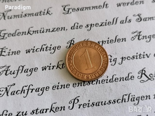 Райх монета - Германия - 1 пфениг | 1936г.; серия J