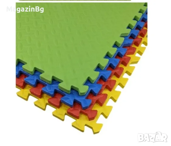 Настилка ЕVA, 60х60х1.3 см, 4 броя в комплект, Червен, Жълт, Зелен, Син, снимка 2 - Други стоки за дома - 49313530
