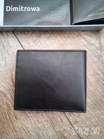 Мъжки портфейл естествена кожа черен цвят, снимка 8 - Портфейли, портмонета - 48545720