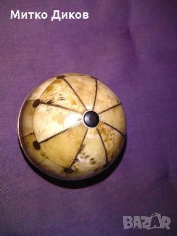 Стара кутийка за бижута медна на винт и слонова кост , снимка 8 - Декорация за дома - 28276650