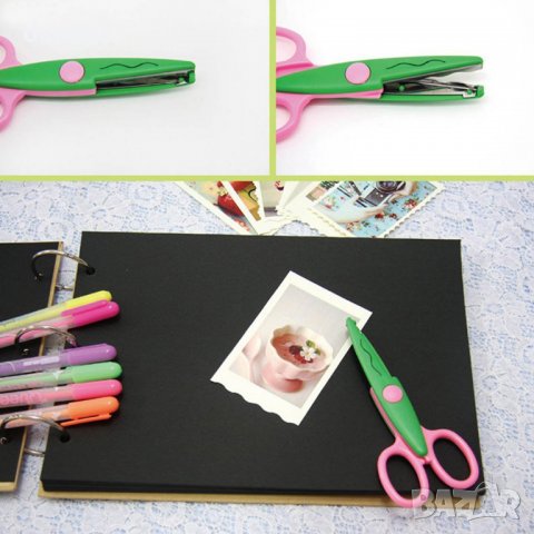 1094 Къдрава ножица за декоративно рязане 6 модела, снимка 10 - Ученически пособия, канцеларски материали - 26262803