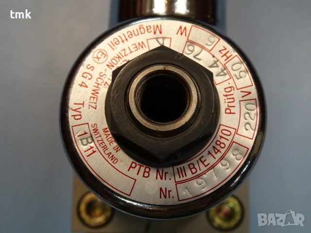 пневматичен разпределител E.SEITZ-WETZIKON 213 1/4 220V, снимка 9 - Резервни части за машини - 37699861