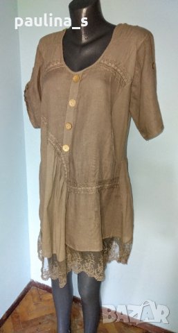 Дизайнерска туника - Italy / голям размер , снимка 2 - Туники - 14388188