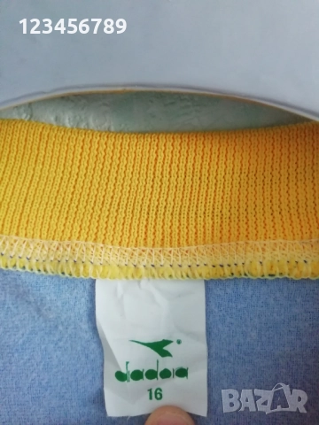 Maccabi Tel Aviv #8 Away 1988 1989 Match Worn Shirt Jersey Trikot Diadora Football Vintage Israel, снимка 8 - Тениски - 52688964