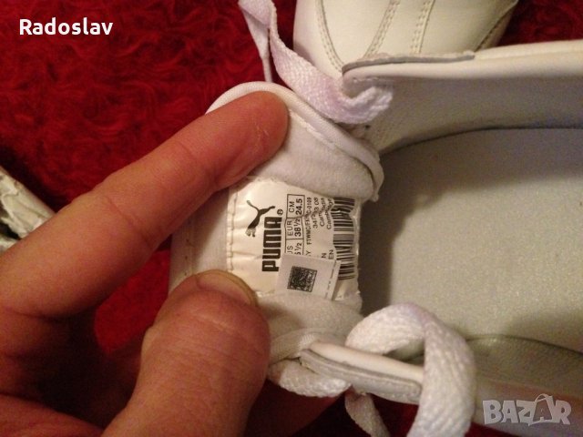 PUMA Ring White-black размер 38 1/2 Дамски/Юноша, снимка 5 - Маратонки - 6704128