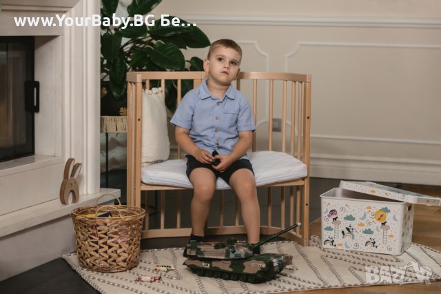 ТОП продукт 2024 Детско Легло Кошара Смарт 7в1 с Матрак - Цвят Натурален , снимка 10 - Бебешки легла и матраци - 38337555