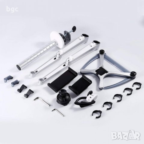 Стойка за Монитор и/или Лаптоп+Монитор Ергономична Работна Станция Алуминиева, снимка 13 - Други - 26023154