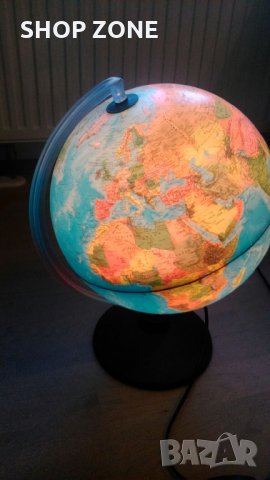 Голям географски глобус - LED Лампа , снимка 4 - Настолни лампи - 34852789
