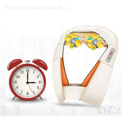 Шиацу 4D масажор за врат, гръб, плешки и рамене с функция затопляне , снимка 11 - Масажори - 49801252