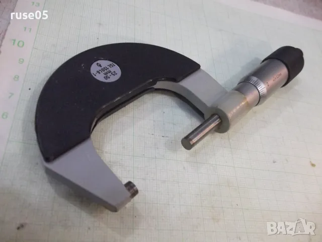 Микрометър 25-50 мм от соца германски ( DDR - ГДР ) работещ, снимка 8 - Други инструменти - 47379959