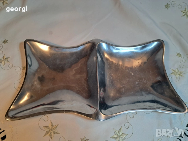 голямо дизайнерско алуминиево плато, фруктиера N.N.P. Sneek 32/4, снимка 2 - Форми - 53184408