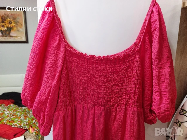 Къса розова рокля ,S, снимка 4 - Рокли - 50990531