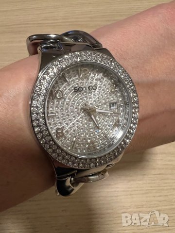 Оригинален часовник So & Co с кристали Swarovski, снимка 4 - Дамски - 41323551