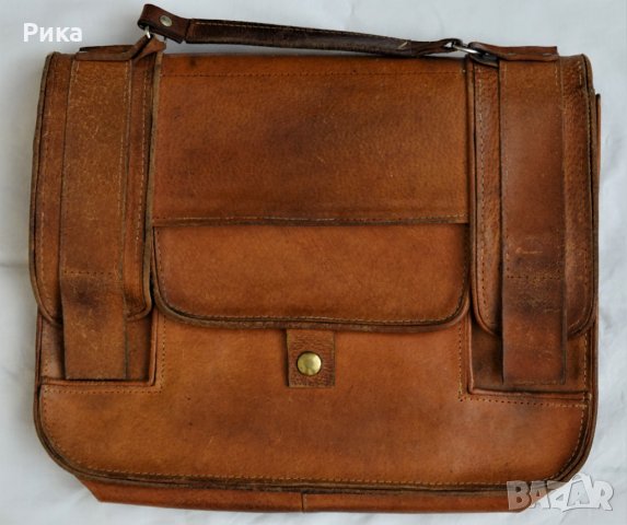 Стара кожена чанта СБХ, снимка 2 - Антикварни и старинни предмети - 38170795