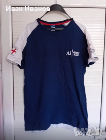 Оригинална тениска Armani x Reebok x Olimpia Milano